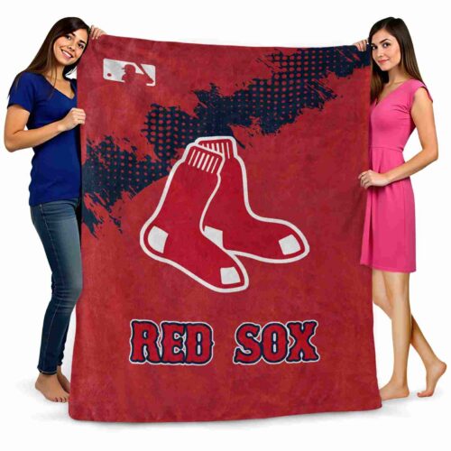 boston red sox grunge texture red blanket fashion forward
