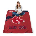 boston red sox grunge texture red blanket high quality