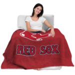 boston red sox grunge texture red blanket latest model