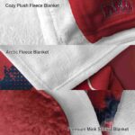 boston red sox grunge texture red blanket premium grade