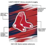 boston red sox paint streaks red white blanket new arrival