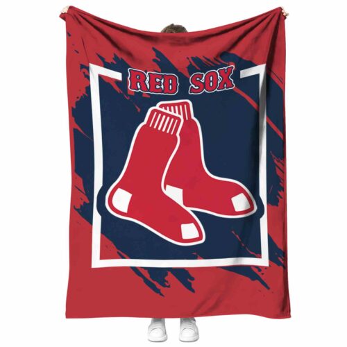 boston red sox splatter effect red blanket best selling