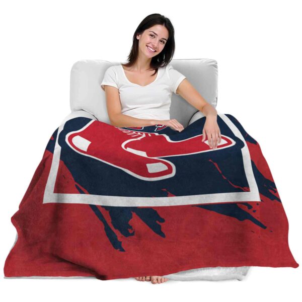 boston red sox splatter effect red blanket latest model