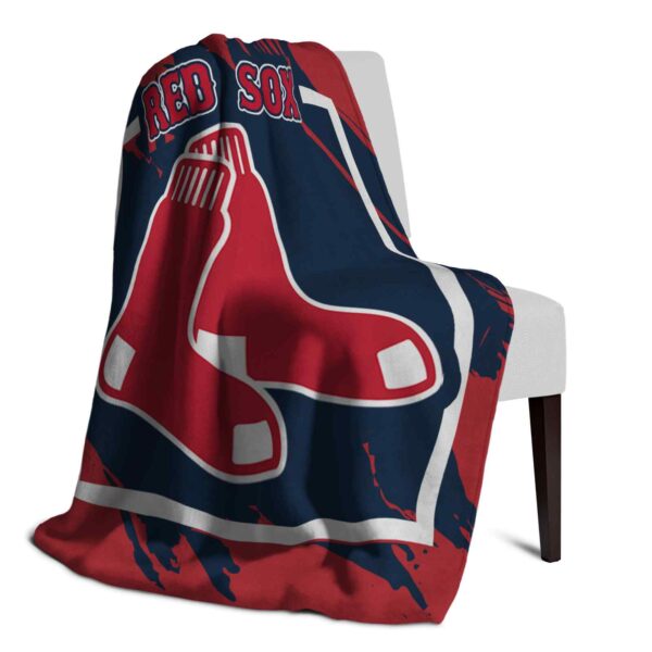 boston red sox splatter effect red blanket top rated