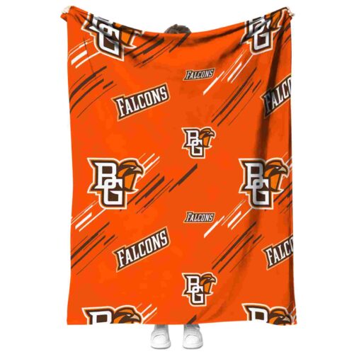 bowling green falcons fan spirit orange blanket best selling