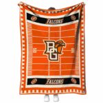 bowling green falcons football field orange blanket best selling