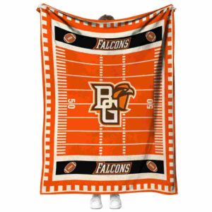 bowling green falcons football field orange blanket best selling