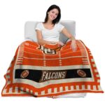 bowling green falcons football field orange blanket best selling