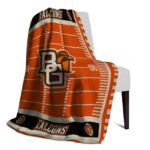 bowling green falcons football field orange blanket best selling