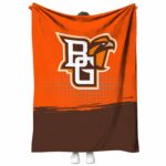 bowling green falcons gradient dots orange blanket best selling