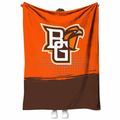 bowling green falcons gradient dots orange blanket best selling