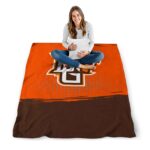 bowling green falcons gradient dots orange blanket best selling