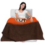 bowling green falcons gradient dots orange blanket best selling