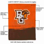 bowling green falcons gradient dots orange blanket best selling