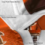 bowling green falcons gradient dots orange blanket best selling