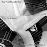 brooklyn nets diagonal stripes black blanket best selling