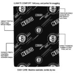 brooklyn nets fan spirit black blanket new arrival