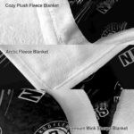brooklyn nets fan spirit black blanket premium grade