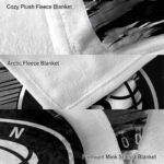 brooklyn nets paint streaks black white blanket best selling
