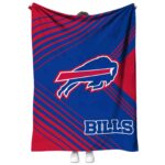 buffalo bills diagonal stripes blue blanket best selling