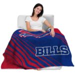 buffalo bills diagonal stripes blue blanket latest model