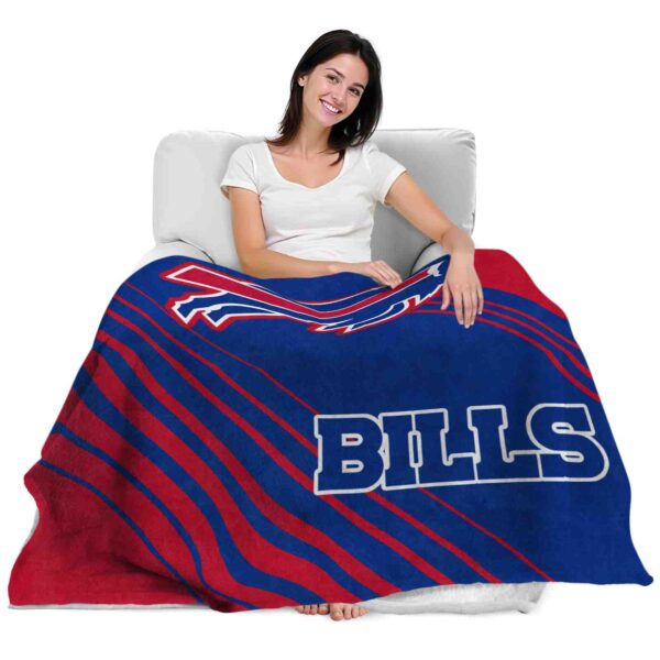 buffalo bills diagonal stripes blue blanket latest model
