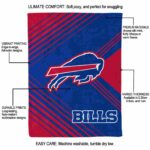 buffalo bills diagonal stripes blue blanket new arrival