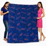 buffalo bills diehard fans blue blanket fashion forward
