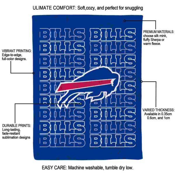 buffalo bills fan pride blue blanket new arrival