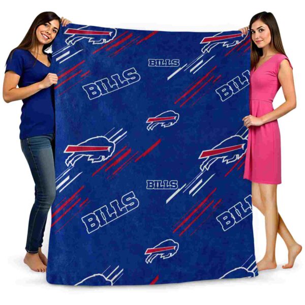 buffalo bills fan spirit blue blanket fashion forward