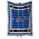 buffalo bills football field blue blanket best selling