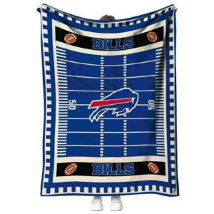 buffalo bills football field blue blanket best selling
