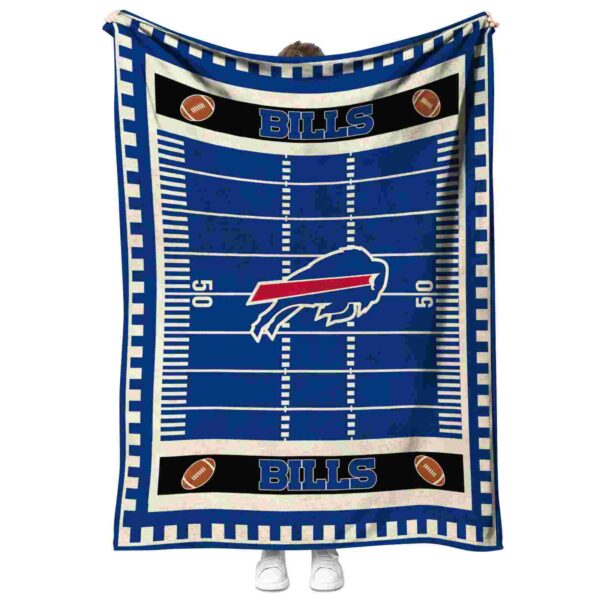 buffalo bills football field blue blanket best selling