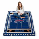 buffalo bills football field blue blanket high quality