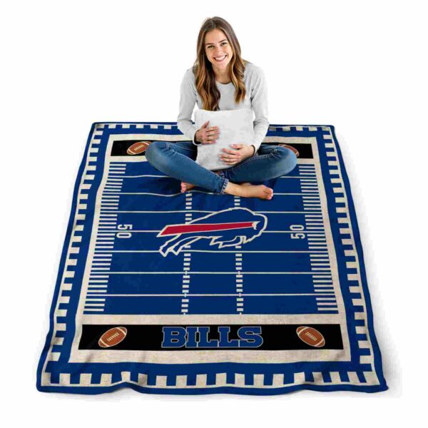 buffalo bills football field blue blanket high quality