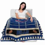 buffalo bills football field blue blanket latest model