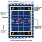 buffalo bills football field blue blanket new arrival