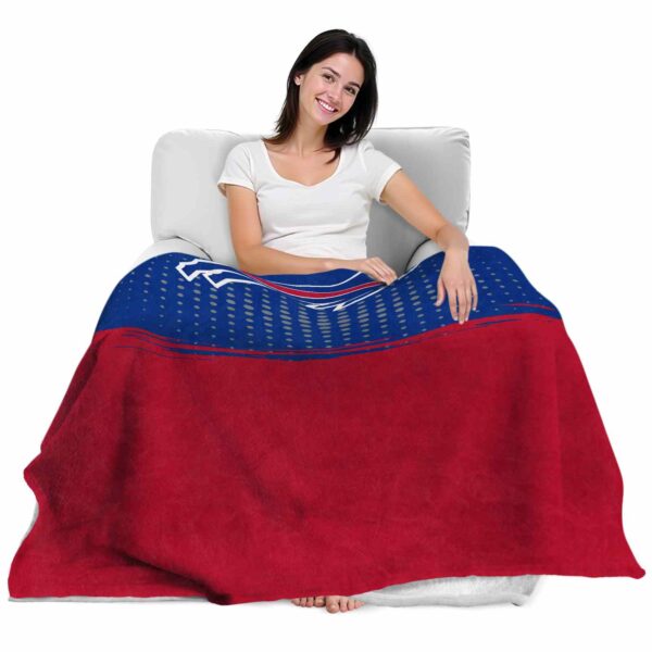 buffalo bills gradient dots blue blanket latest model