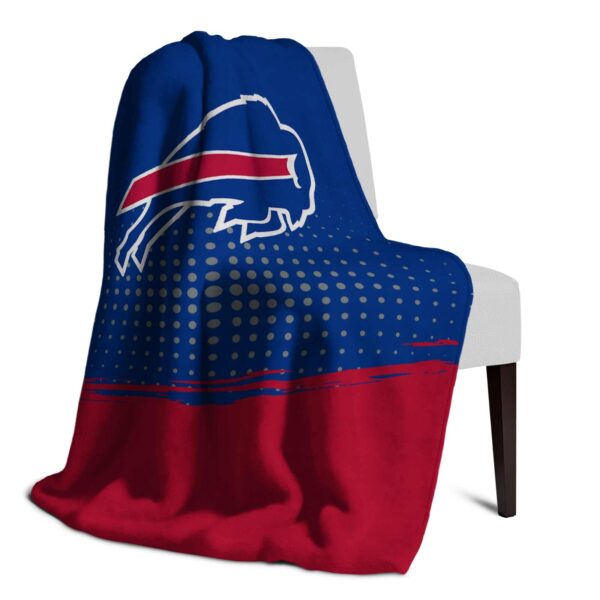 buffalo bills gradient dots blue blanket top rated