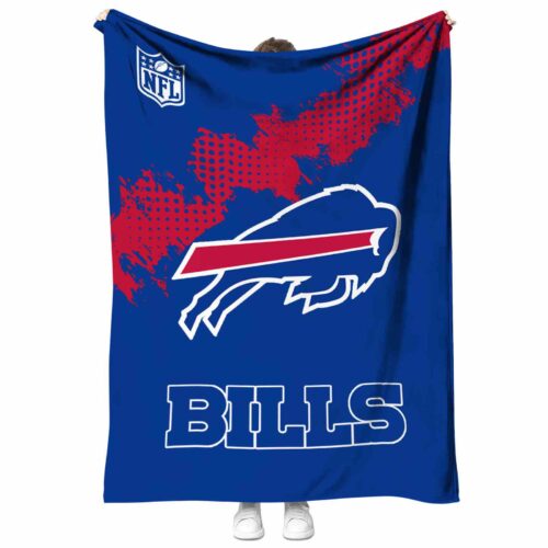 buffalo bills grunge texture blue blanket best selling