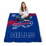 buffalo bills grunge texture blue blanket best selling