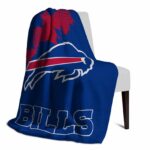 buffalo bills grunge texture blue blanket best selling