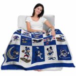 buffalo bills mickey minnie blue white blanket latest model