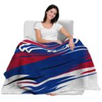 buffalo bills paint streaks blue white blanket latest model