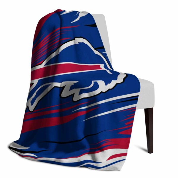 buffalo bills paint streaks blue white blanket top rated