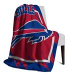buffalo bills splatter effect blue blanket top rated