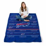 buffalo bills striped pattern blue blanket best selling