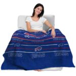 buffalo bills striped pattern blue blanket best selling