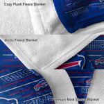 buffalo bills striped pattern blue blanket best selling