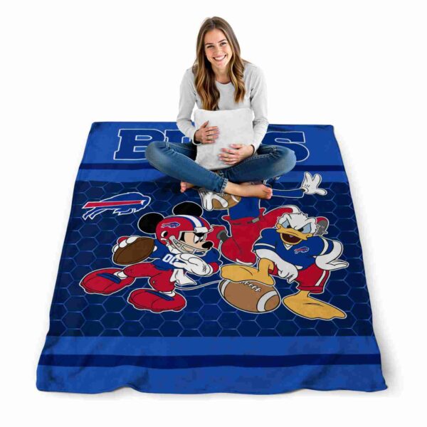 buffalo bills three musketeers blue blanket high quality